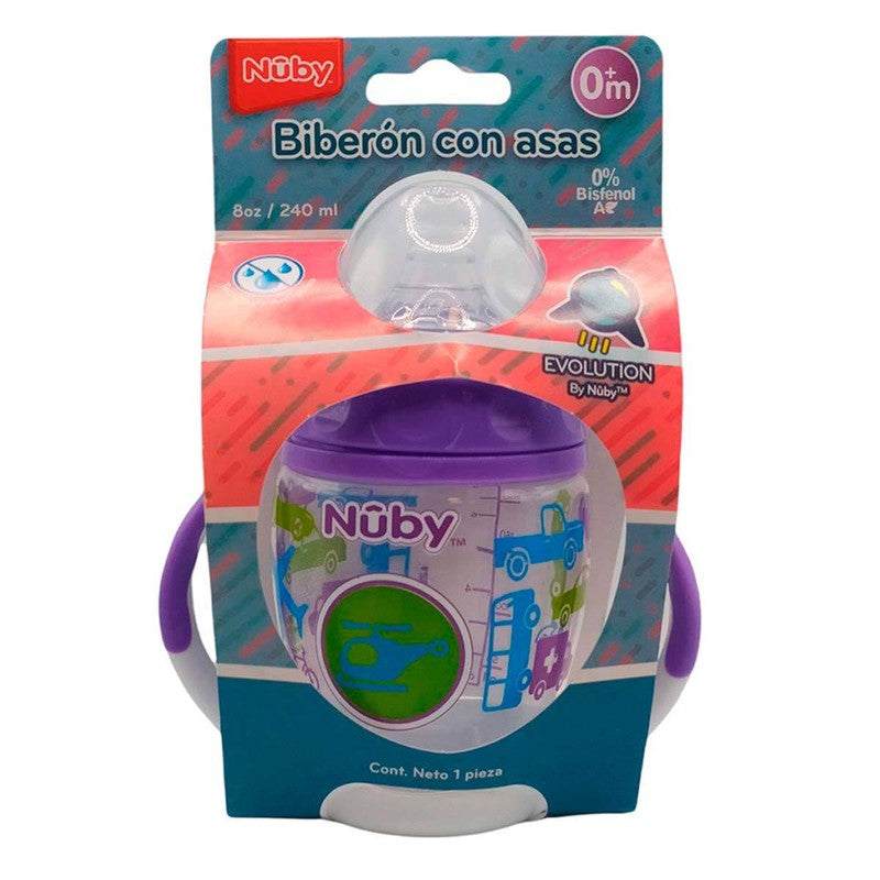 Biberón Nuby Evolution Asas 8Oz 7502297890331 3