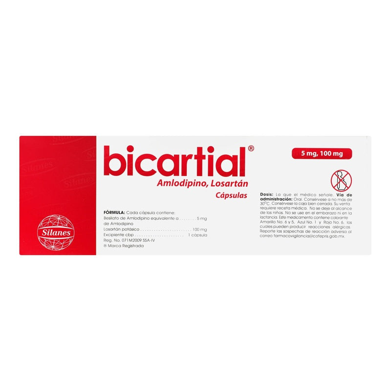 Bicartial 5 / 100 Mg Con 14 Capsulas