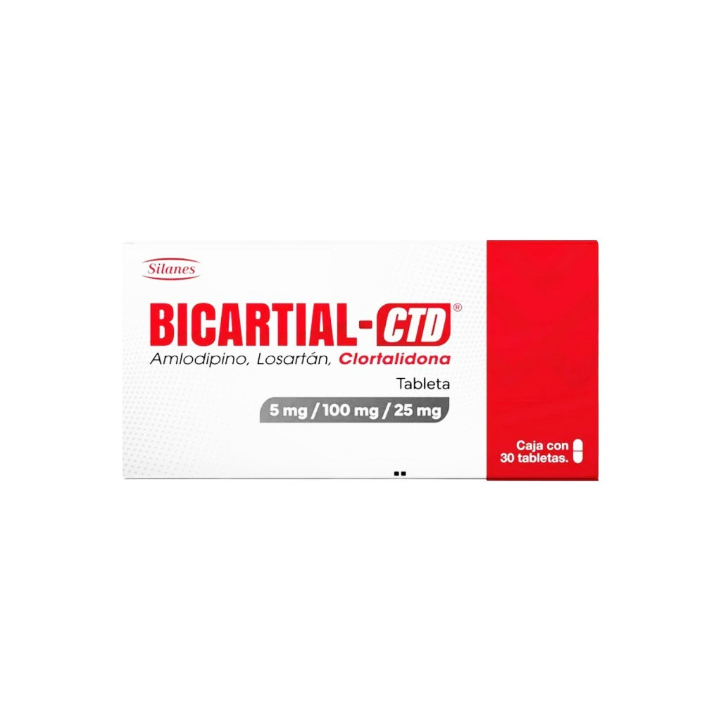 Bicartial Ctd 5 / 100 / 25 Mg Con 30 Tabletas 7501101600791