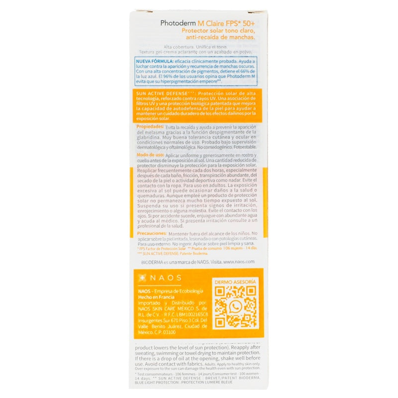Bioderma Bloqueador Solar Photoderm Fps 50+ Claro