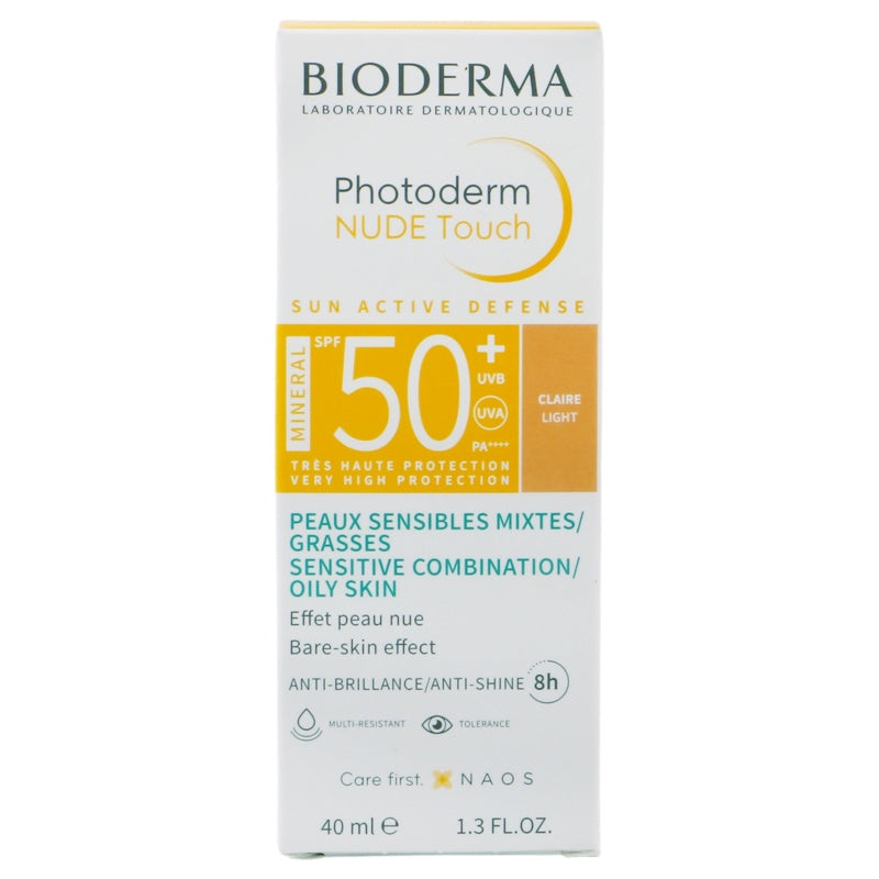 Bioderma Bloqueador Solar Photoderm Nude Clars Fps 50 40 Ml