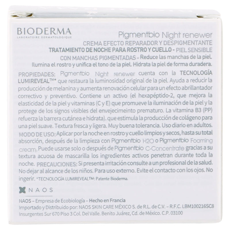 Bioderma Pigmentbio Night Renewer 50 Ml