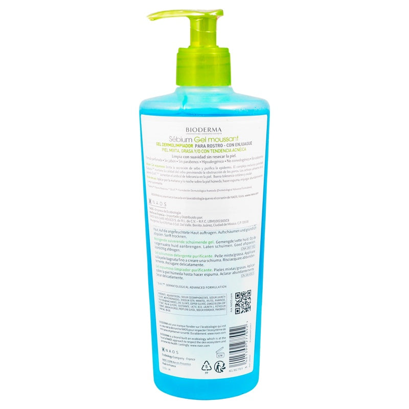 Bioderma Sebium Dermolimpiador Piel Mixta 500 Ml