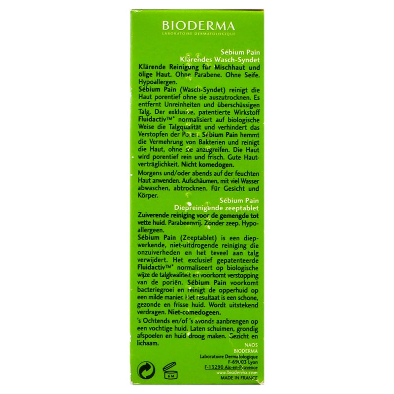 Bioderma Sebium Pain Piel Mixta 100 Gr Barra