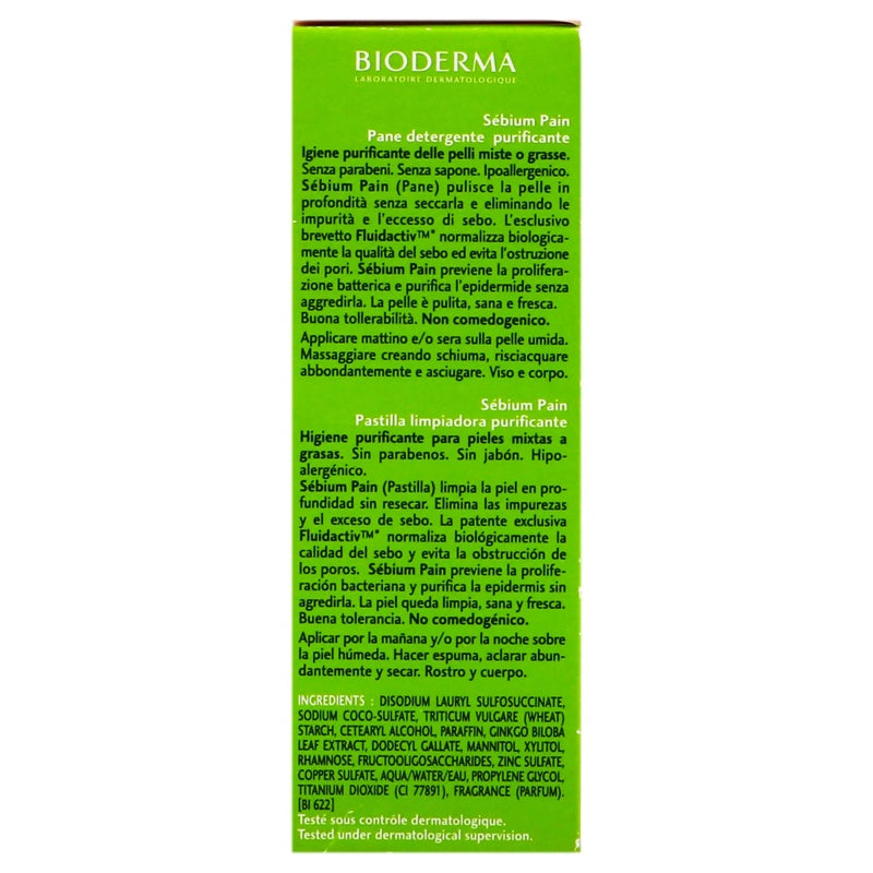 Bioderma Sebium Pain Piel Mixta 100 Gr Barra