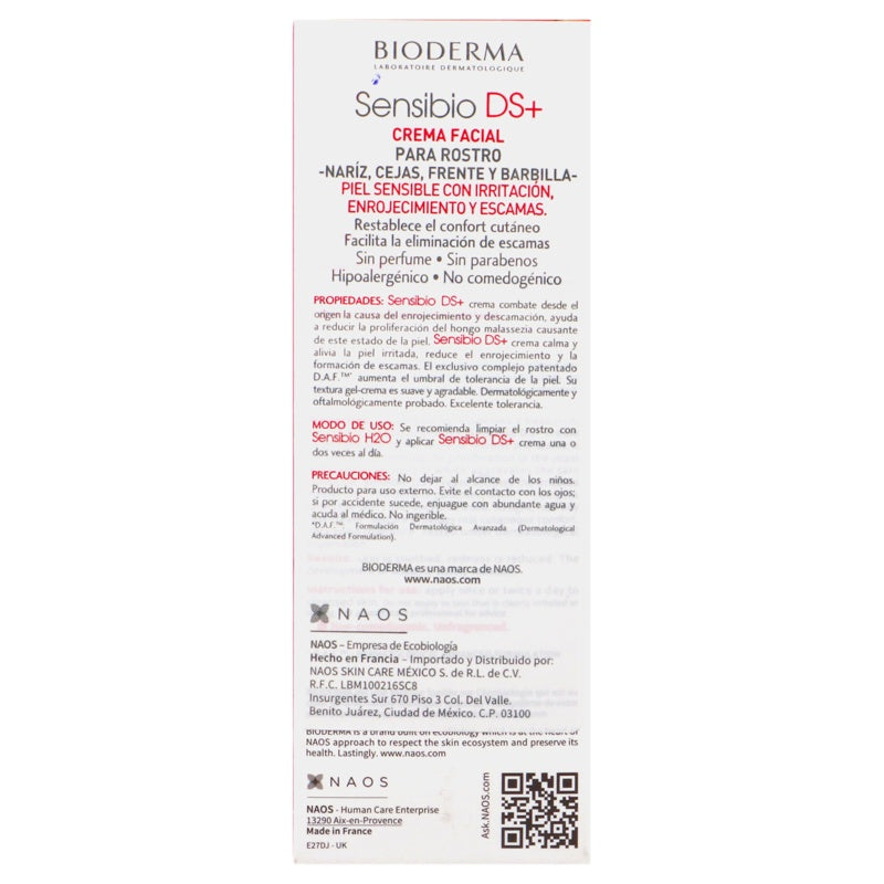 Bioderma Sensibio Ds+ Anti Inflamatoria 40 Ml Crema Tópica