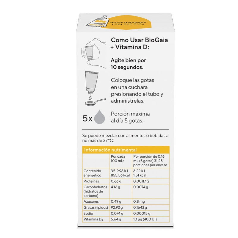 Biogaia Vitamina D 5 Ml Gotas Suplemento Alimenticio 7350012552855 10