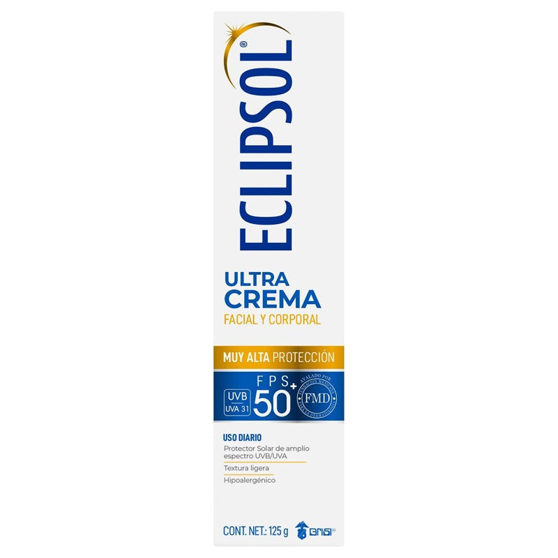 Bloqueador Solar Eclipsol Ultra +50Fps Crema 125 G