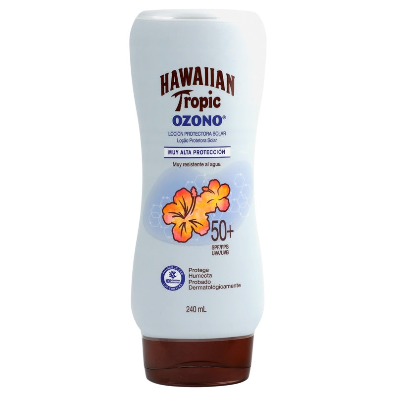 Bloqueador Solar Hawaiian Tropic Loción Ozono Fps 50 240 Ml 75486089139 perfil 4