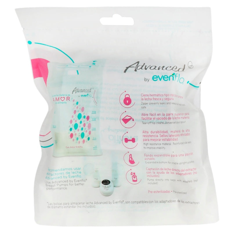 Bolsa Recolectora Leche Materna Evenflo 150 Ml 25 Piezas