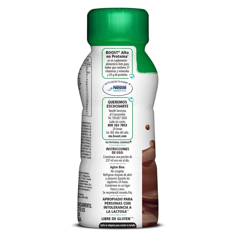 Boost Alto Proteina Chocolate 237 Ml Solución Suplemento Alimenticio 7501058646866 perfil 6