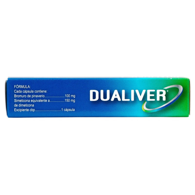 Bromuro De Pinaverio / Dimeticona 100 / 150 Mg Con 16 Capsulas Dualiver 7502274772568 perfil 5