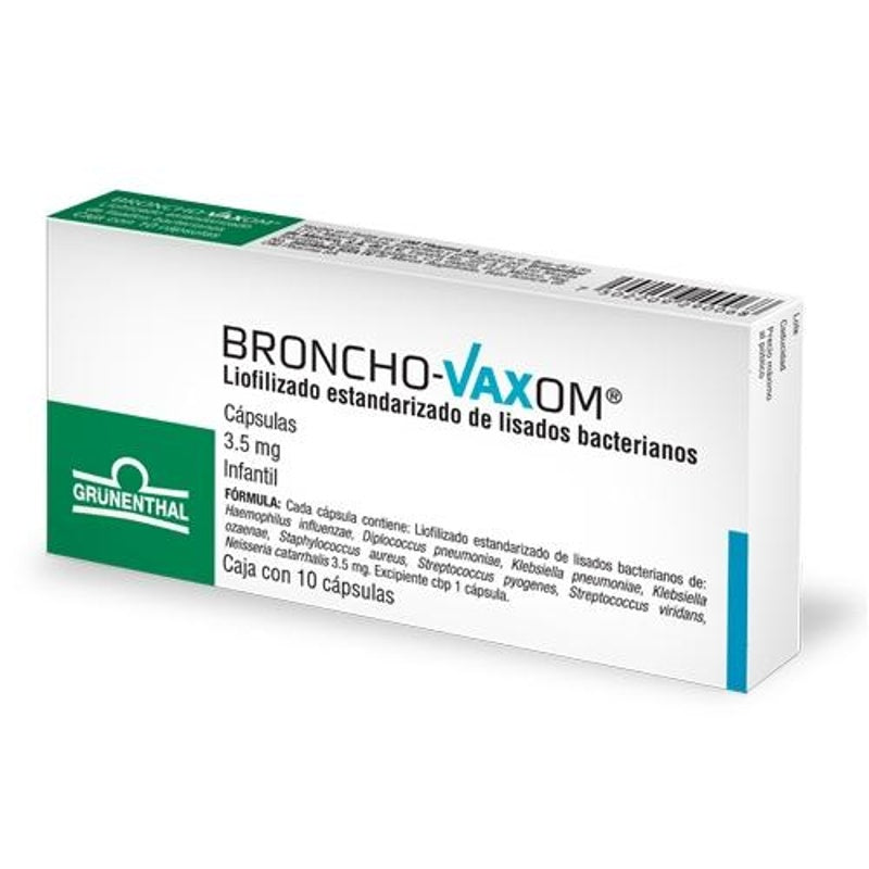 Broncho Vaxom 3.5 Mg Con Infatil 10 Capsulas