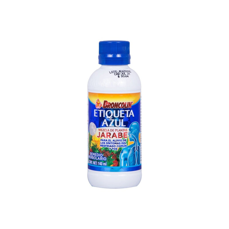 Broncolin Etiqueta Azul 140 Ml Jarabe