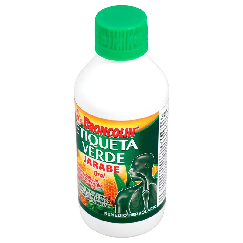 Broncolin Etiqueta Verde 250 Ml Jarabe