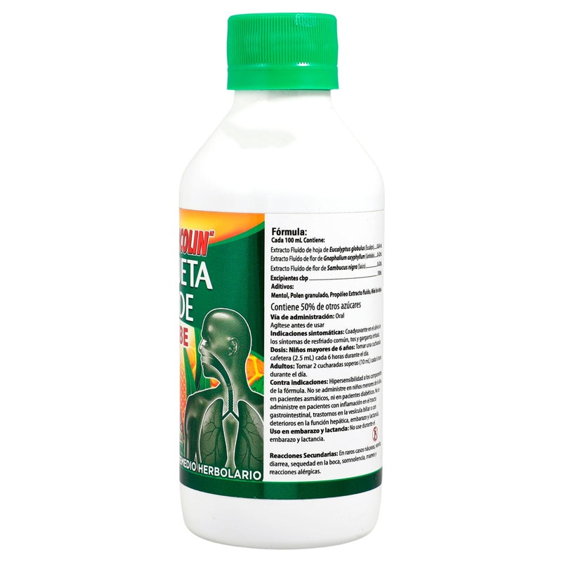 Broncolin Etiqueta Verde 250 Ml Jarabe