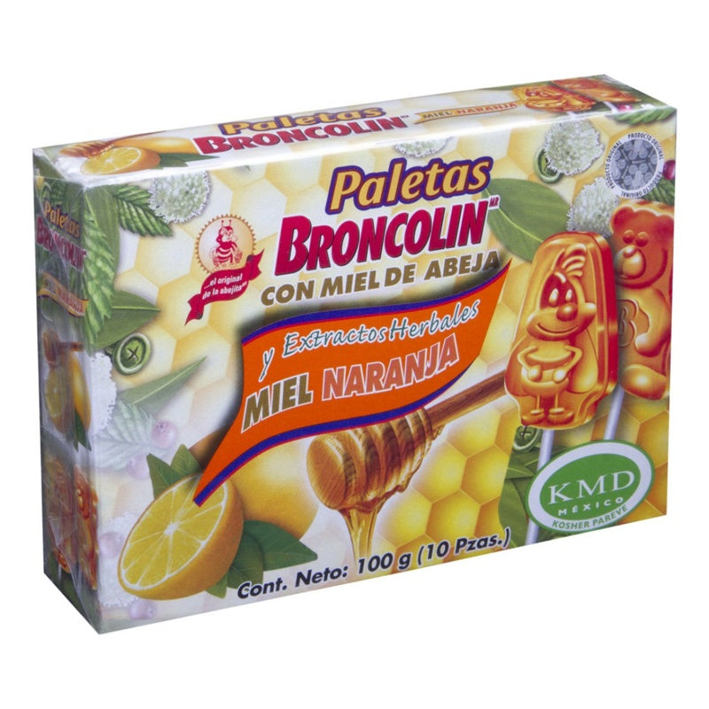 Broncolin Naranja 10 Gr Paleta