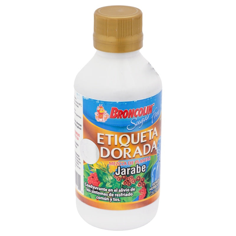 Broncolin Sugar Free Etiqueta Dorada 150 Ml Jarabe 714706911170 perfil 2