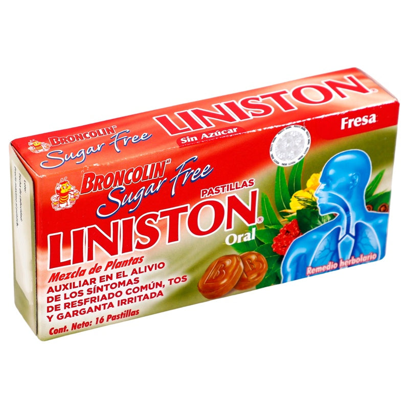 Broncolin Sugar Free Fresa 35 Gr 16 Pastillas