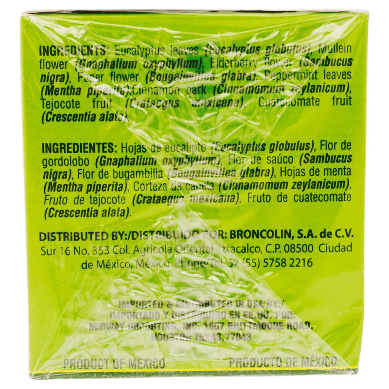 Broncolin Tea Herbal 25 Sobres 714706902918 6