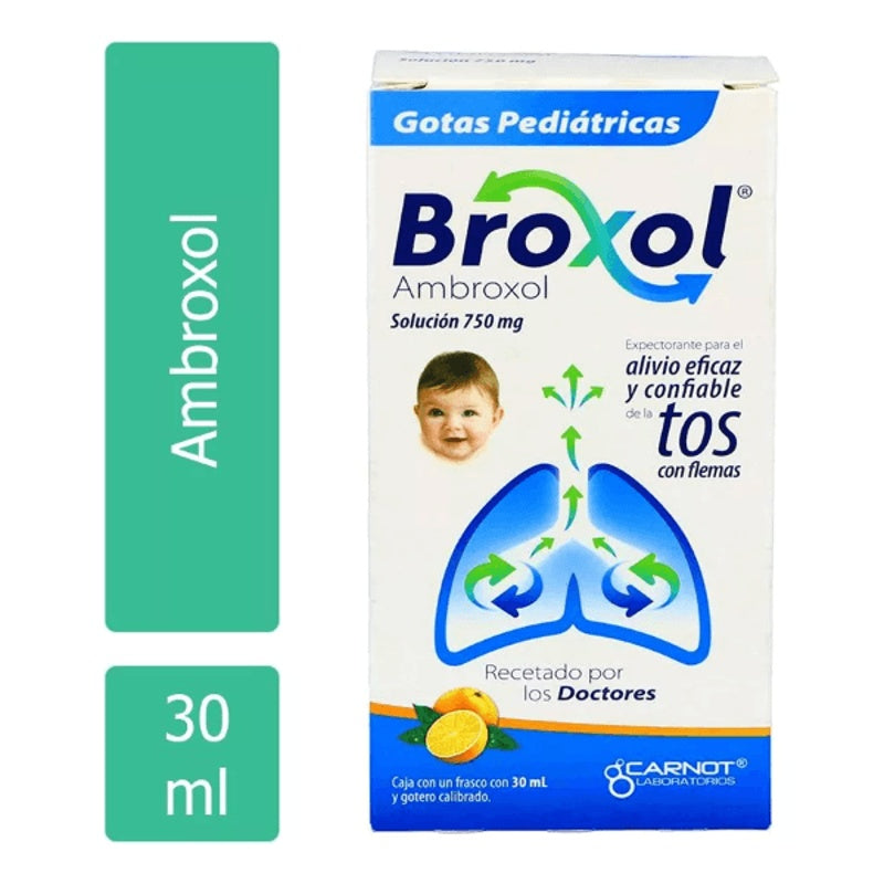 Broxol Pediátrico 750 Mg / 100 Ml 30 Ml Gotas