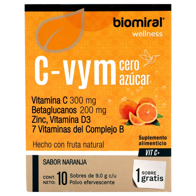 C-Vym Cero Azucar 9 Gr 10 Sobres Suplemento Alimenticio 7503020089770 perfil 2