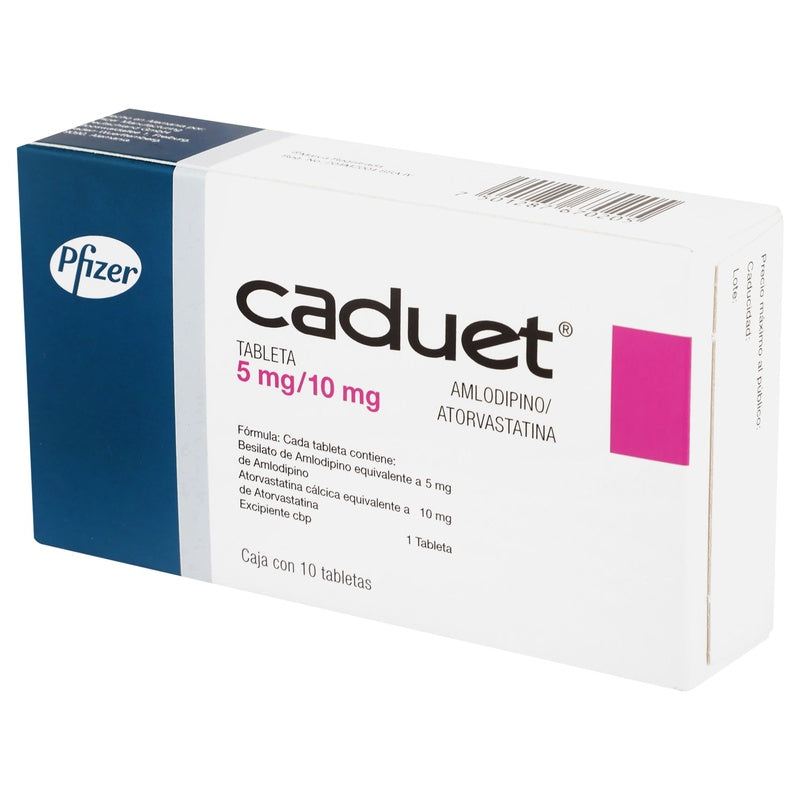 Caduet 5 / 10 Mg Con 10 Tabletas 7501287670205