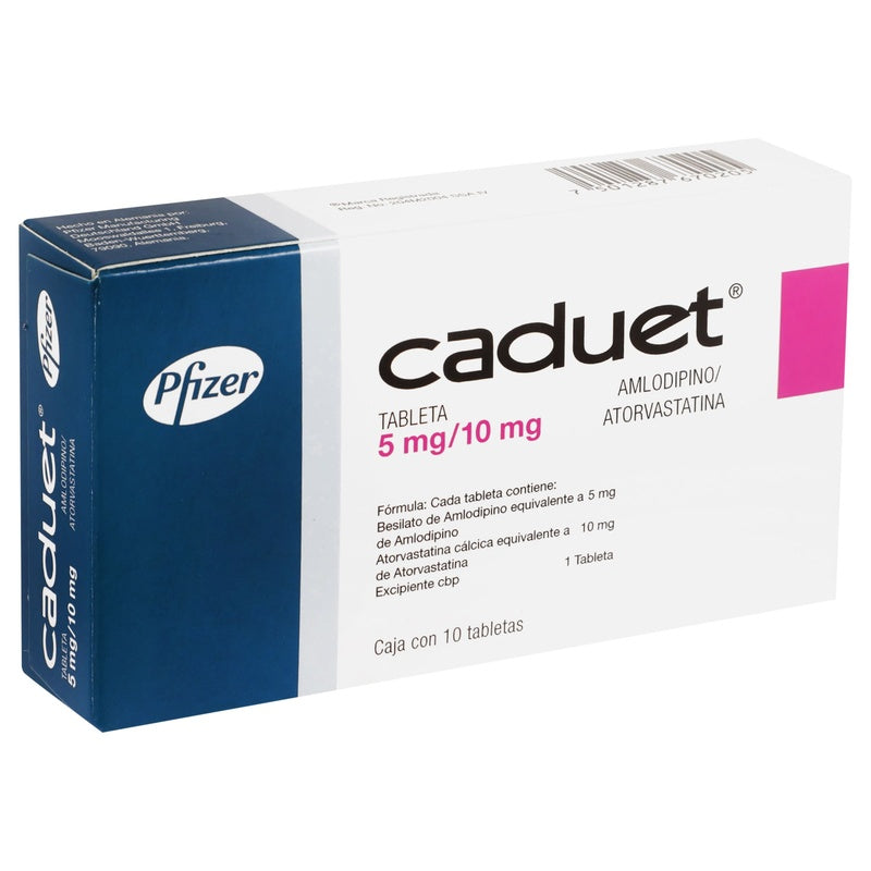 Caduet 5 / 10 Mg Con 10 Tabletas 7501287670205 perfil 4