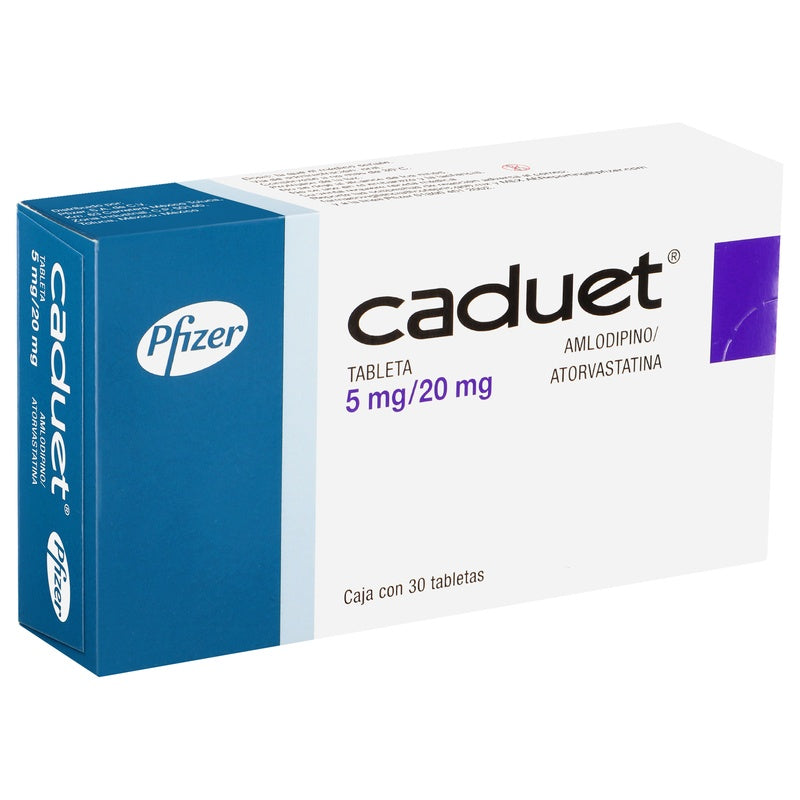 Caduet 5 / 20 Mg Con 30 Tabletas 7501287670236 perfil 2