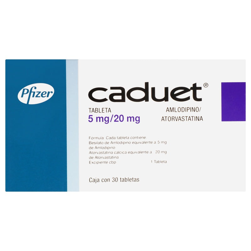 Caduet 5 / 20 Mg Con 30 Tabletas 7501287670236 perfil 3