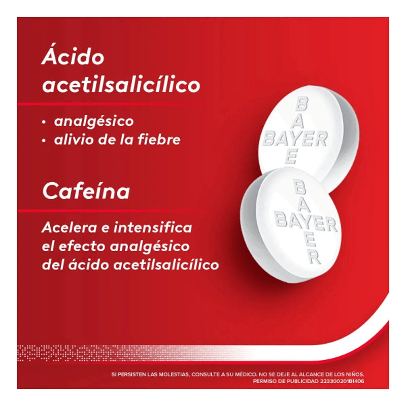 Cafiaspirina 500 / 30 Mg Con 100 Tabletas