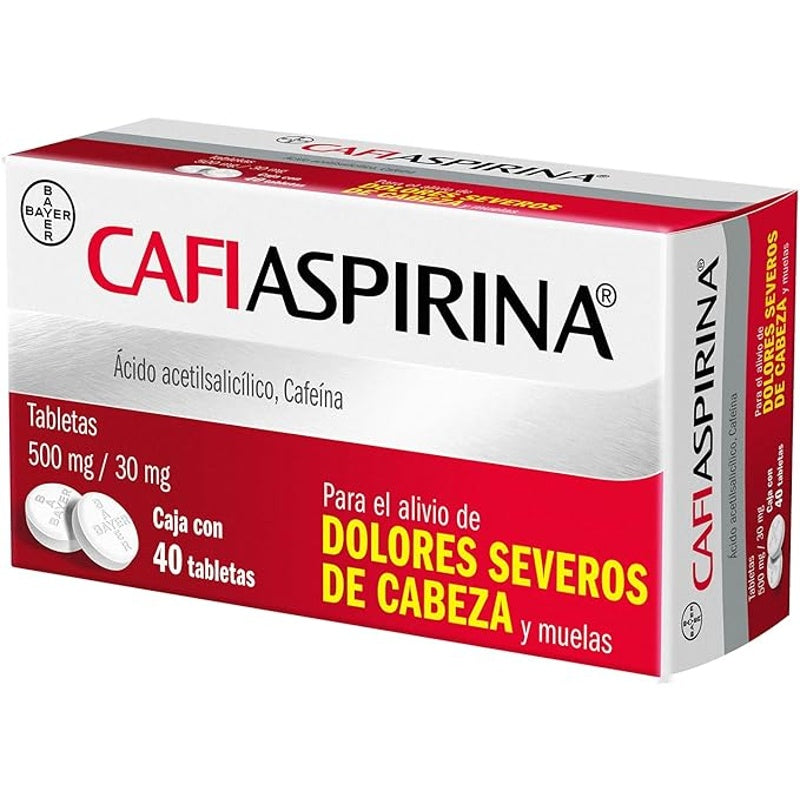 Cafiaspirina 500 / 30 Mg Con 40 Tabletas