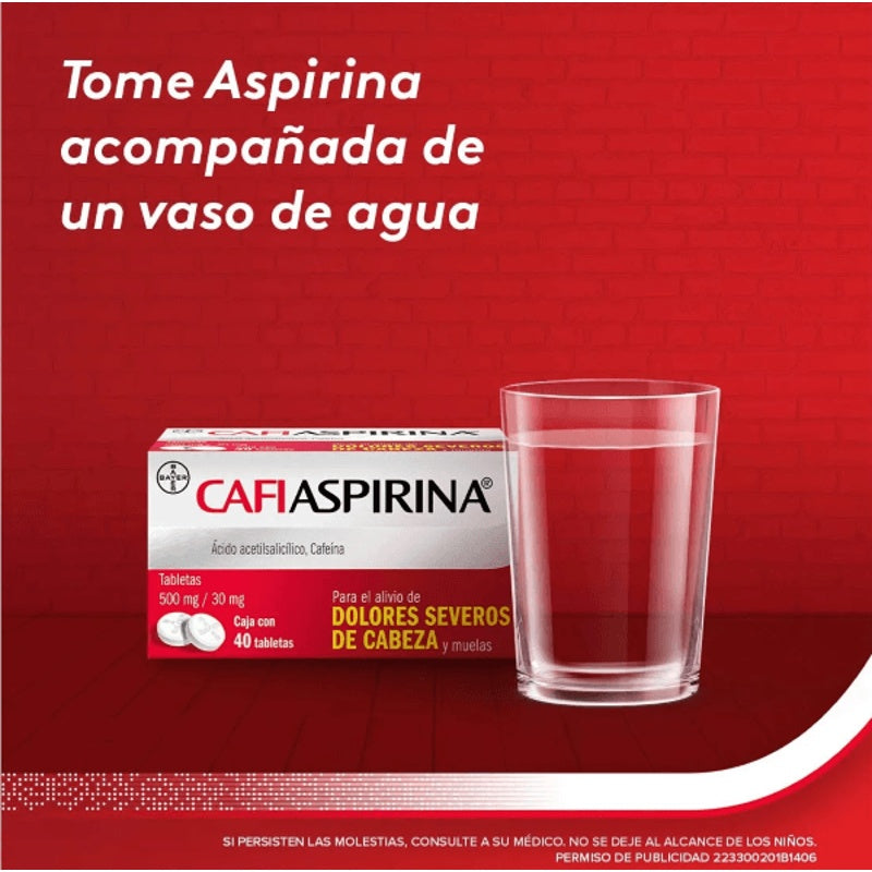 Cafiaspirina 500 / 30 Mg Con 40 Tabletas