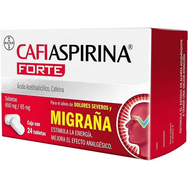 Cafiaspirina Forte 650 / 65 Mg Con 24 Tabletas
