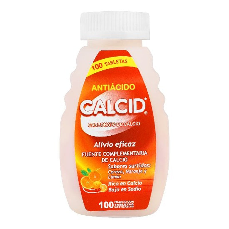 Calcid Sabores 500 Mg Con 100 Tabletas Mast