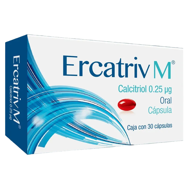 Calcitriol 0.25 50 Capsulas Ercatriv