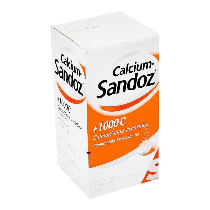 Calcium Sandoz 1000 10Comprimidos Efervecente