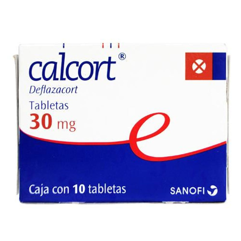 Calcort 30 Mg Con 10 Tabletas