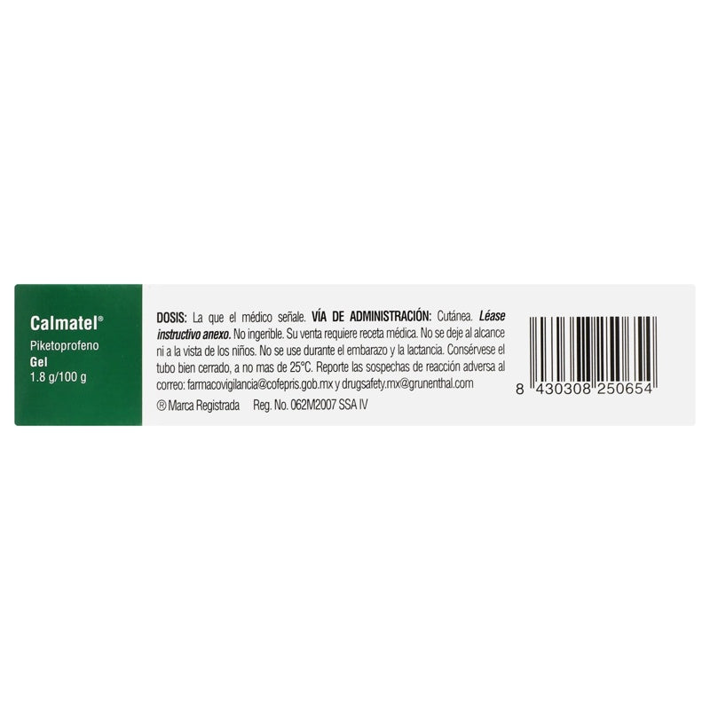 Calmatel 4% 60 Gr Gel