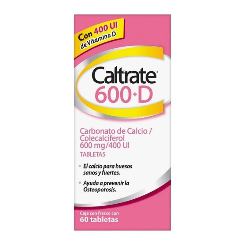 Caltrate D 600 Mg Con / 400Ui 60 Tabletas