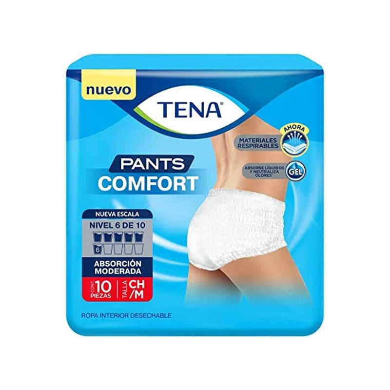 Calz Tena Comfort Uni Chico / Mediano Con 10