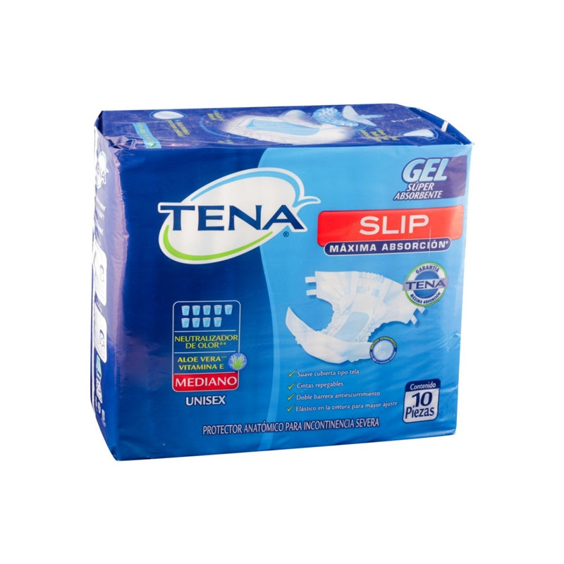 Calz Tena Slip Mediano Adulto 10 Paq