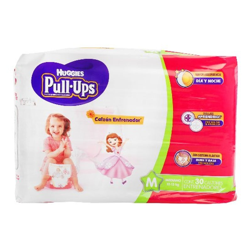 Calzones Huggies Pull-Ups Niña M Con 30