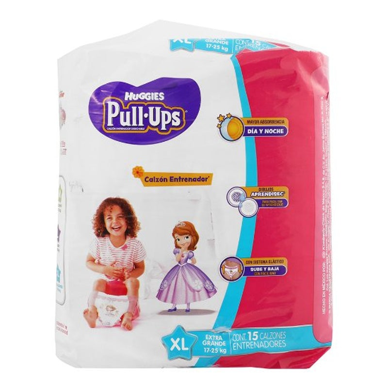 Calzones Huggies Pull-Ups Nina Xl Con 15