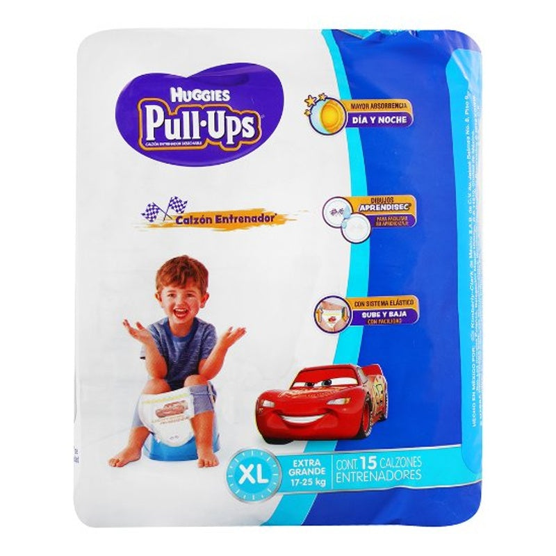 Calzones Huggies Pull-Ups Nino Xl Con 15 7506425606009