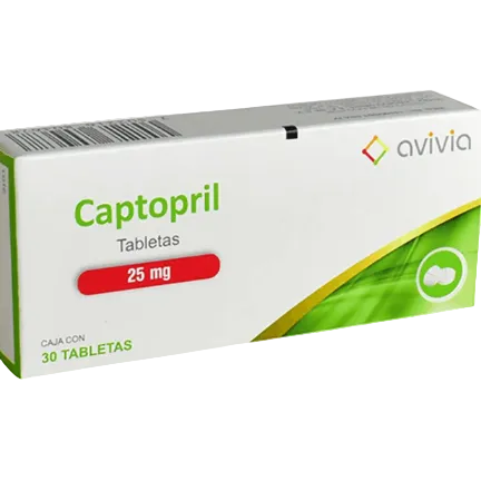 Captopril Tabletas 25Mg Con 30 Avivia 7502216804678
