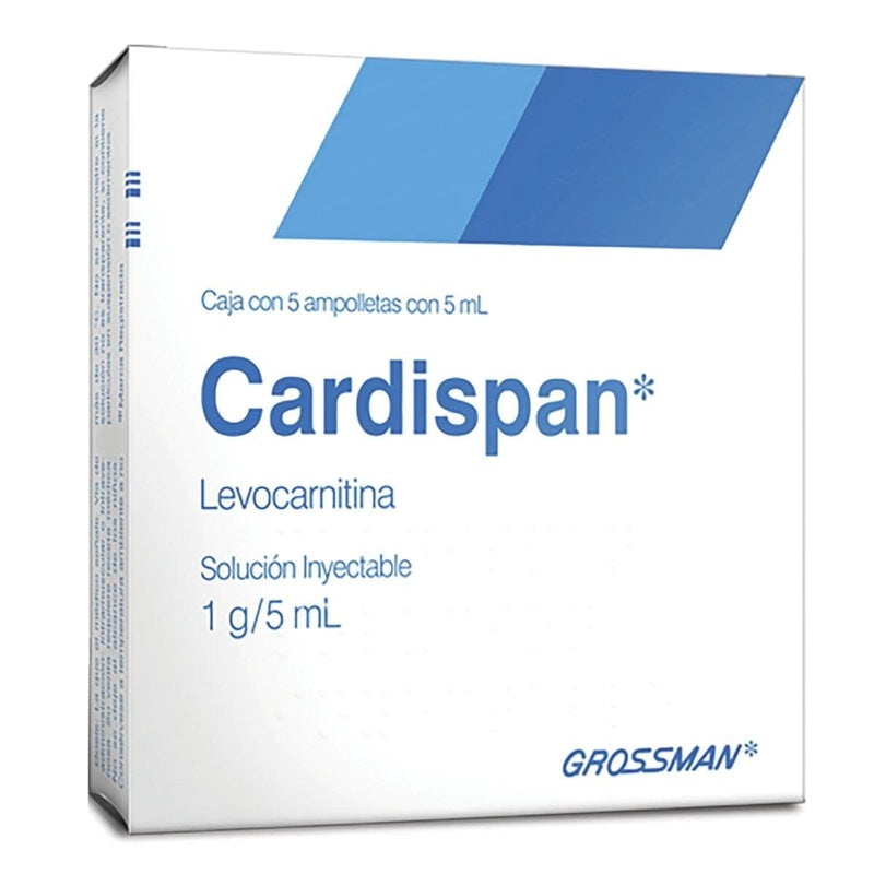 Cardispan 1 Gr 5 Ml 5 Ampolletas
