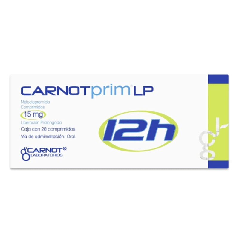 Carnotprim 12H 15 Mg 20Comprimidos Liberación Prolongada