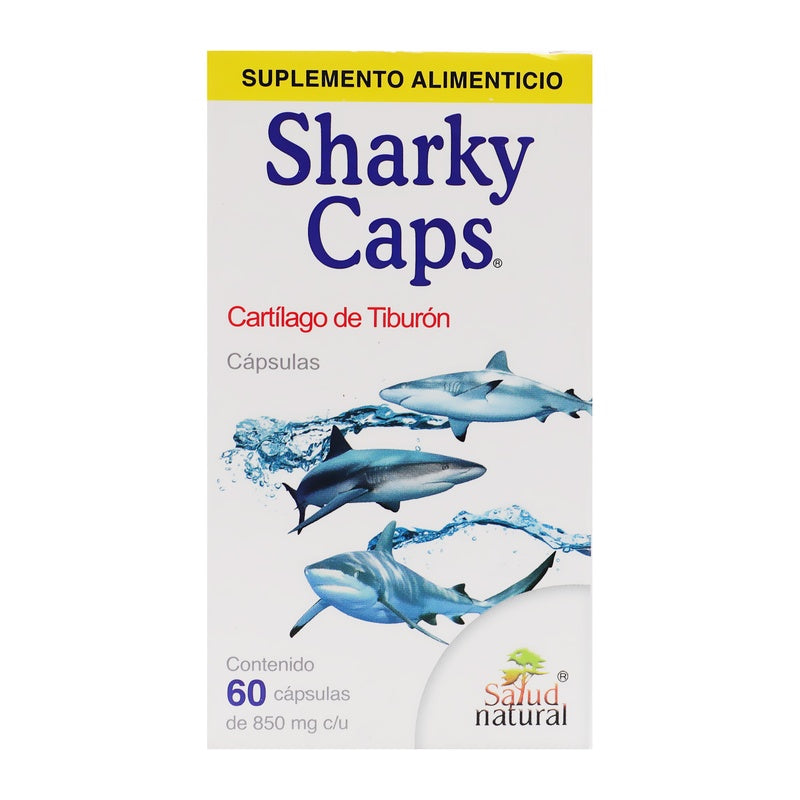 Cartilago De Tiburon 850 Mg Con 60 Capsulas Suplemento Alimenticio Sharky 714908100518 perfil 3