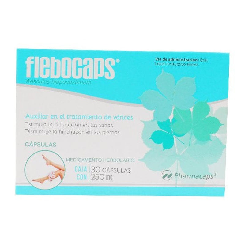 Castaña De Indias 250 Mg Con 30 Capsulas Flebocaps